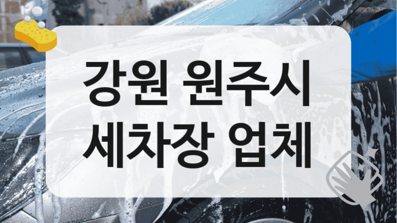 강원 원주시
세차장 업체