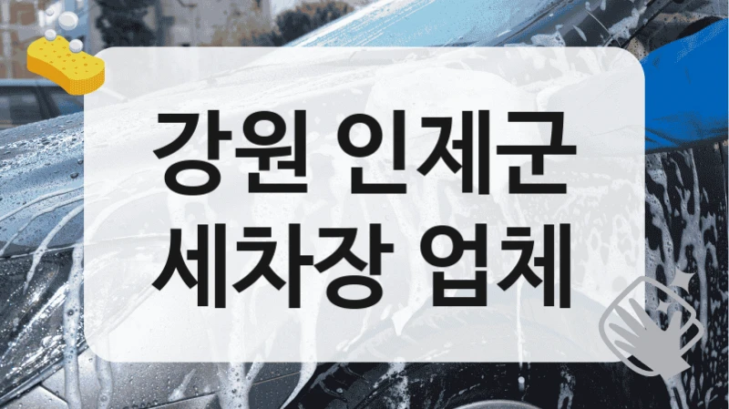 강원 인제군
세차장 업체