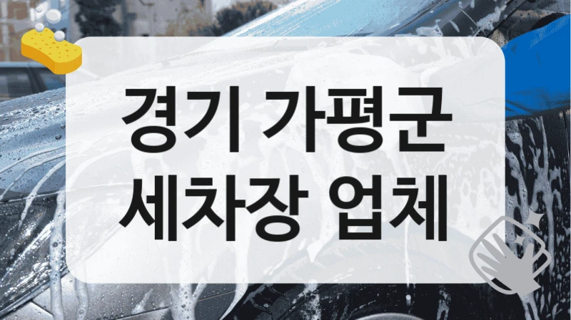 경기 가평군
세차장 업체