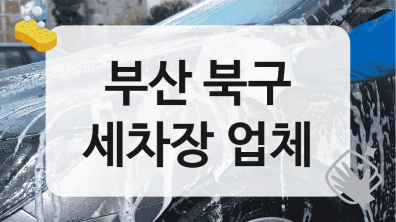 부산 북구
세차장 업체