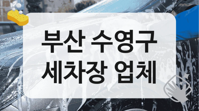부산 수영구
세차장 업체