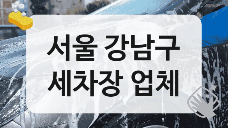 서울 강남구
세차장 업체
