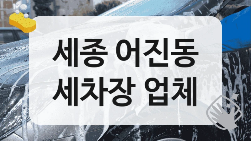 세종 어진동
세차장 업체