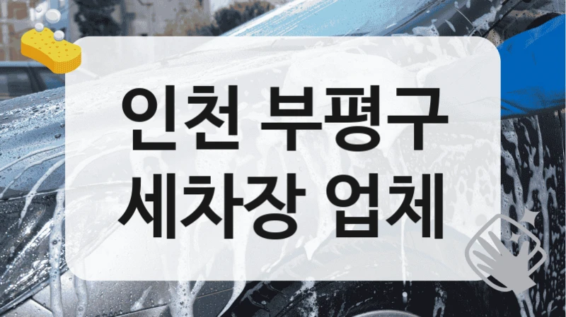 인천 부평구
세차장 업체