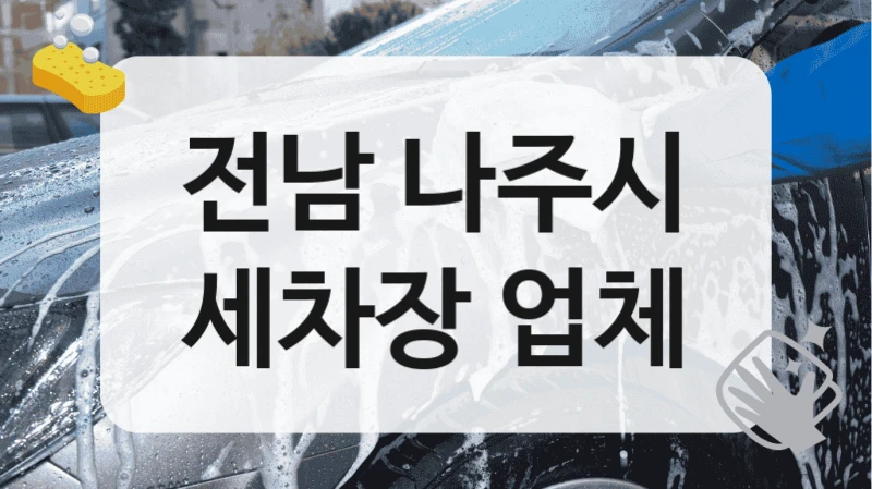 전남 나주시
세차장 업체
