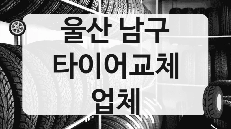 울산 남구
타이어교체 업체
