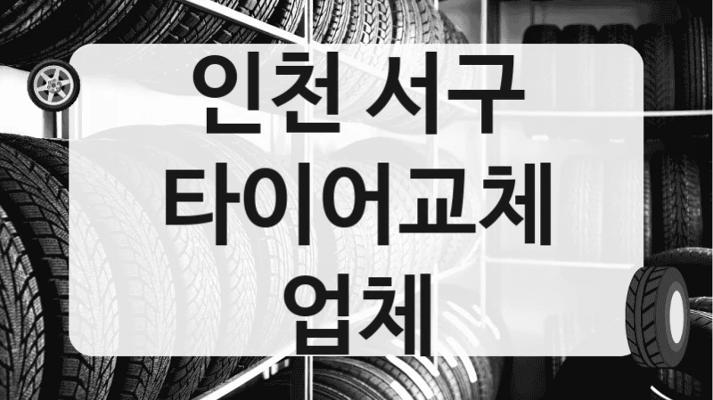 인천 서구
타이어교체 업체