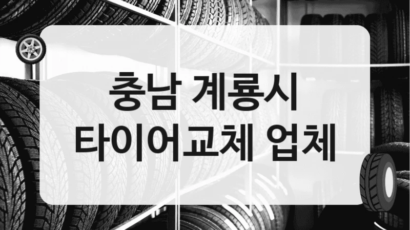 충남 계룡시
타이어교체 업체