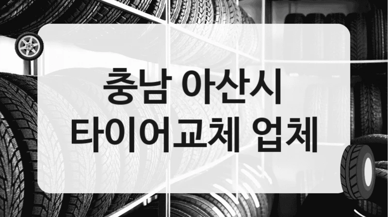 충남 아산시
타이어교체 업체