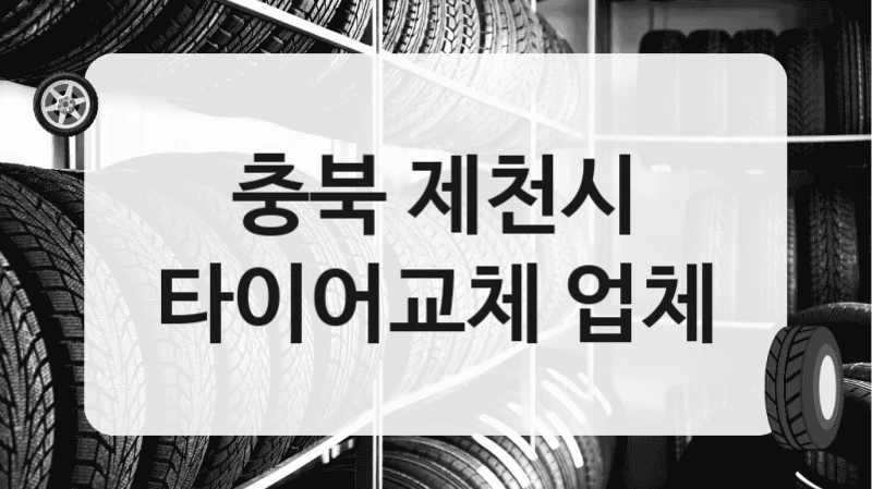 충북 제천시
타이어교체 업체
