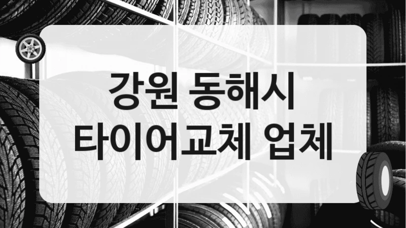 강원 동해시
타이어교체 업체