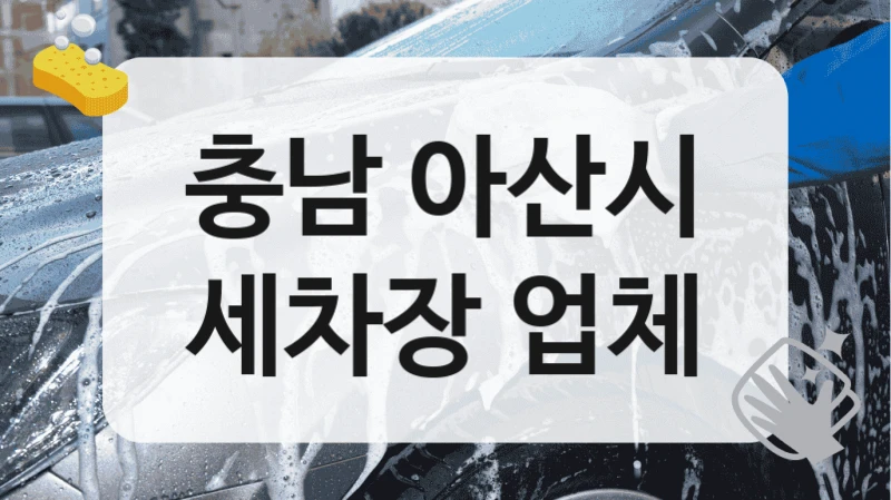 충남 아산시
세차장 업체